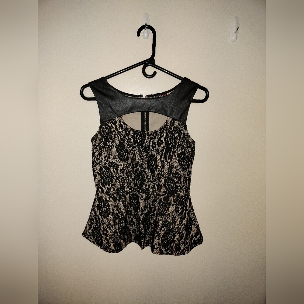 Body central womens peplum top